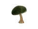 Sametová dekorace zelená houba Mushroom - 10*10*10cm Mars & More 