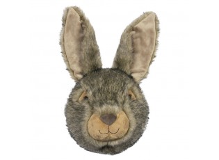 Nástěnná plyšová dekorace hlava králík Cuddly Rabbit - 39*20*47cm
