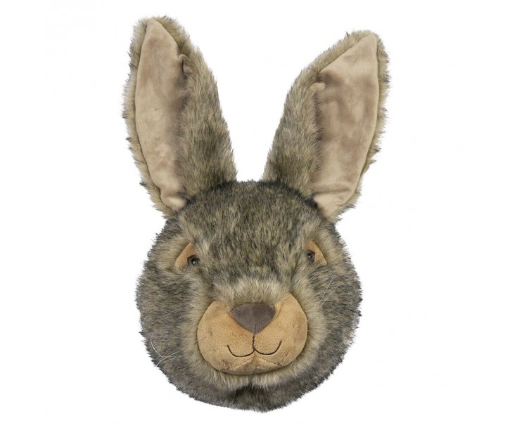 Nástěnná plyšová dekorace hlava králík Cuddly Rabbit - 39*20*47cm Mars & More 