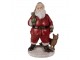 Vánoční dekorace Socha Santa s liškou - 16*14*26 cm Clayre & Eef