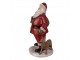 Vánoční dekorace Socha Santa s liškou - 16*14*26 cm Clayre & Eef