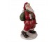 Vánoční dekorace Socha Santa s liškou - 16*14*26 cm Clayre & Eef