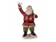 Vánoční dekorace Socha Santa s pytlem a holubicí - 13*10*23 cm Clayre & Eef