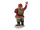 Vánoční dekorace Socha Santa s pytlem a holubicí - 13*10*23 cm Clayre & Eef
