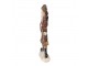 Červená vánoční dekorace socha Santa s dárky - 12*4*24 cm Clayre & Eef