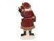 Červená vánoční dekorace socha Santa s dárky - 12*4*24 cm Clayre & Eef