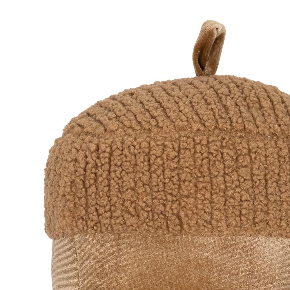 Hnědý plyšový dekorační žalud Acorn brown - Ø 20*24cm Mars & More Hnědý plyšový dekorační žalud Acorn brown - Ø 20*24cm Mars & More