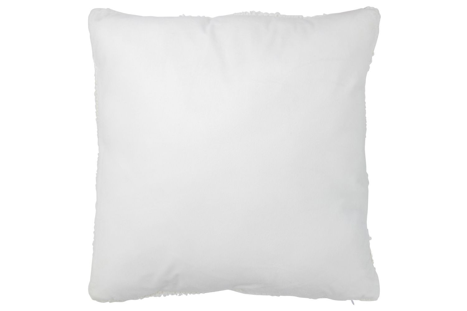 Bílý pletený polštář s výplní Twist - 45*10*45cm J-Line by Jolipa Bílý pletený polštář s výplní Twist - 45*10*45cm J-Line by Jolipa