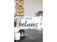 Povlak na polštář s nápisem Believes in Santa z Beautiful Christmas - 30*50 cm Clayre & Eef