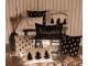 Bílo-černý povlak na polštář se stromky Believe Black&White X-Mas - 30*50 cm Clayre & Eef