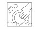 Černo-bílý servírovací talíř se stromky Black&White X-Mas - Ø 33*1 cm Clayre & Eef