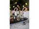 Sklenička na pití s bílými stromky Black&White X-Mas - Ø 7*9 cm / 230 ml Clayre & Eef