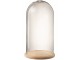 Přírodní dřevěný podnos se skleněným poklopem Bell Jar - Ø 33*60 cm J-Line by Jolipa