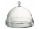 Transparentní skleněný podnos s poklopem Bell Jar L - Ø 22*25 cm J-Line by Jolipa