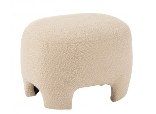 Přírodně krémový puf Ally Knitted - 55*41*37cm