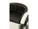 Bílo-černá kovová designová pohovka ve tvaru auta Car - 127*99*80cm J-Line by Jolipa