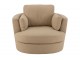 Béžové kulaté křeslo Swivel Beige - 98*107*88cm J-Line by Jolipa