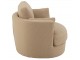 Béžové kulaté křeslo Swivel Beige - 98*107*88cm J-Line by Jolipa