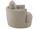 Šedé kulaté křeslo Swivel Grey - 98*107*88cm J-Line by Jolipa