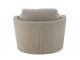 Šedé kulaté křeslo Swivel Grey - 98*107*88cm J-Line by Jolipa