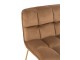 Hnědé sametové křeslo Lounge Lisa Brown - 65*58*85cm J-Line by Jolipa