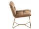 Hnědé sametové křeslo Lounge Lisa Brown - 65*58*85cm J-Line by Jolipa