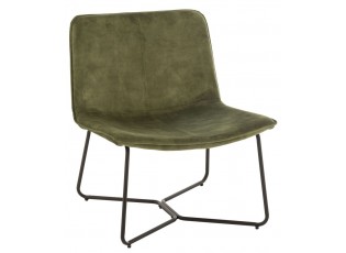 Zelené sametové křeslo Lounge Isabel Green - 71*68*78cm