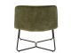 Zelené sametové křeslo Lounge Isabel Green - 71*68*78cm J-Line by Jolipa