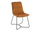Okrová sametová jídelní židle Chair Isabel Ochre - 64*47*89cm J-Line by Jolipa