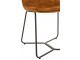 Okrová sametová jídelní židle Chair Isabel Ochre - 64*47*89cm J-Line by Jolipa