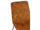 Okrová sametová jídelní židle Chair Isabel Ochre - 64*47*89cm J-Line by Jolipa