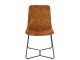 Okrová sametová jídelní židle Chair Isabel Ochre - 64*47*89cm J-Line by Jolipa
