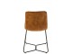 Okrová sametová jídelní židle Chair Isabel Ochre - 64*47*89cm J-Line by Jolipa