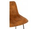 Okrová sametová barová stolička Barchair Isabel Ochre - 57*48*103cm J-Line by Jolipa