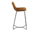 Okrová sametová barová stolička Barchair Isabel Ochre - 57*48*103cm J-Line by Jolipa