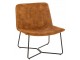 Okrové sametové křeslo Lounge Isabel Ochre - 71*68*78cm J-Line by Jolipa