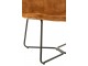 Okrové sametové křeslo Lounge Isabel Ochre - 71*68*78cm J-Line by Jolipa