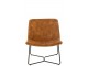 Okrové sametové křeslo Lounge Isabel Ochre - 71*68*78cm J-Line by Jolipa