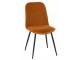 Okrová sametová jídelní židle Chair Claire Ochre - 46*44*86cm J-Line by Jolipa