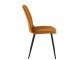 Okrová sametová jídelní židle Chair Claire Ochre - 46*44*86cm J-Line by Jolipa