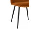 Okrová sametová jídelní židle Chair Claire Ochre - 46*44*86cm J-Line by Jolipa