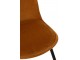 Okrová sametová jídelní židle Chair Claire Ochre - 46*44*86cm J-Line by Jolipa