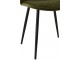 Zelená sametová jídelní židle Chair Claire Green - 46*44*86cm J-Line by Jolipa