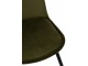 Zelená sametová jídelní židle Chair Claire Green - 46*44*86cm J-Line by Jolipa
