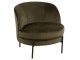 Zelené sametové kulaté křeslo Lounge chair Jammy Green - 71*67*66cm J-Line by Jolipa