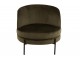 Zelené sametové kulaté křeslo Lounge chair Jammy Green - 71*67*66cm J-Line by Jolipa