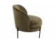 Zelené sametové kulaté křeslo Lounge chair Jammy Green - 71*67*66cm J-Line by Jolipa