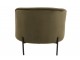 Zelené sametové kulaté křeslo Lounge chair Jammy Green - 71*67*66cm J-Line by Jolipa
