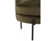 Zelené sametové kulaté křeslo Lounge chair Jammy Green - 71*67*66cm J-Line by Jolipa