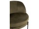 Zelené sametové kulaté křeslo Lounge chair Jammy Green - 71*67*66cm J-Line by Jolipa